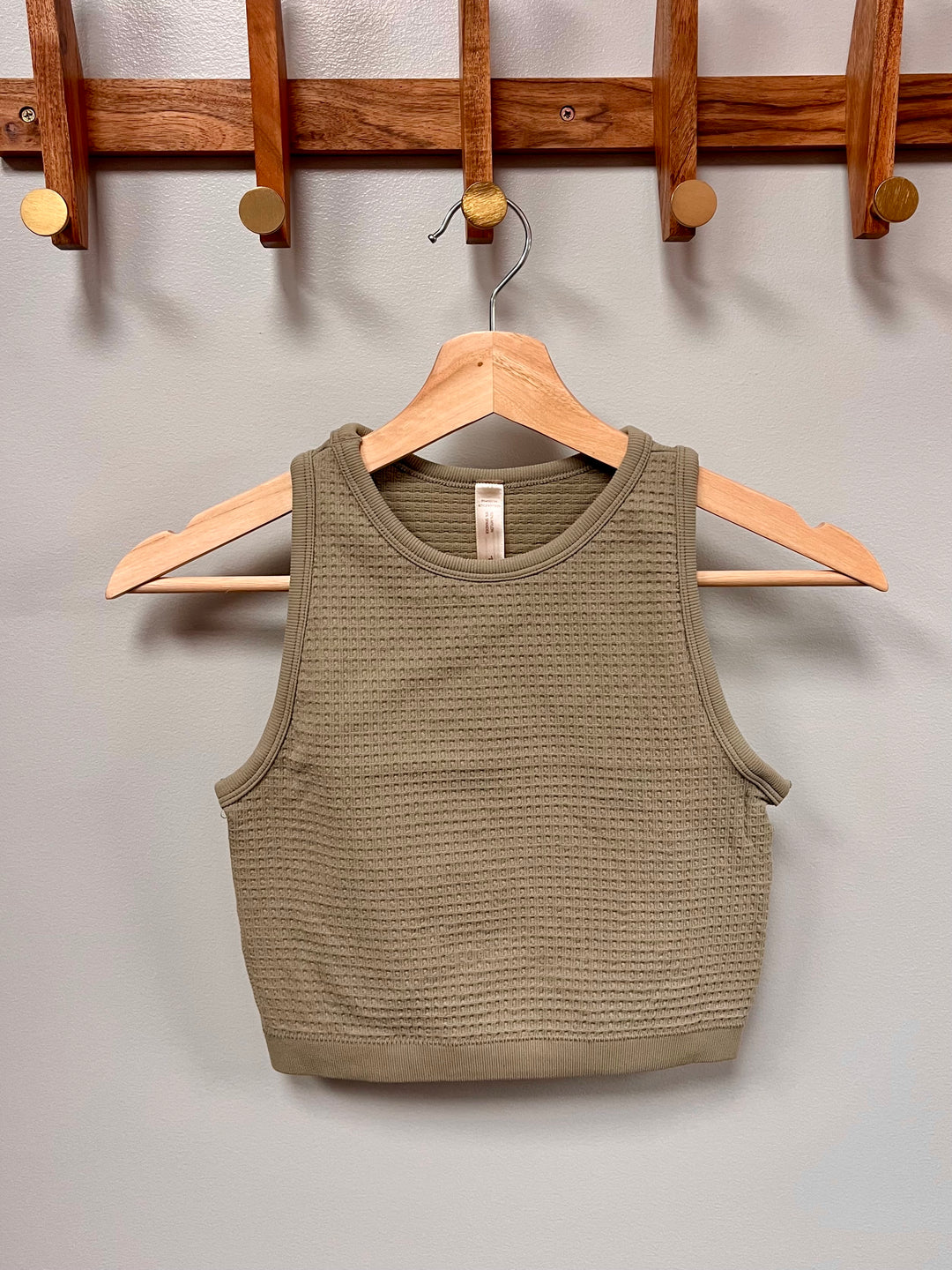 Waffle Crop Tank