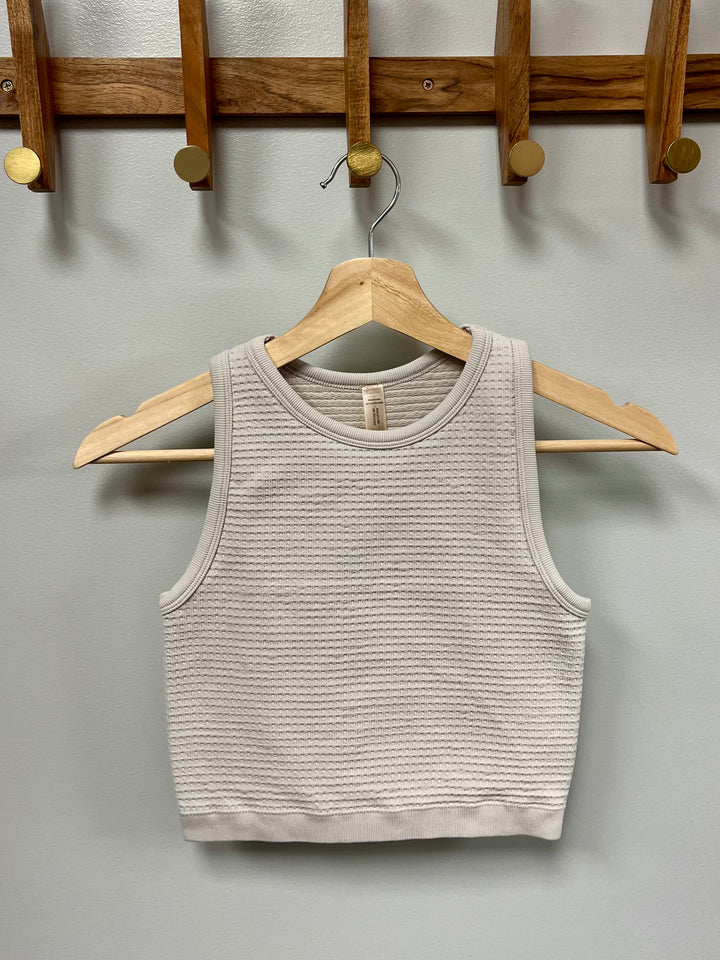 Waffle Crop Tank