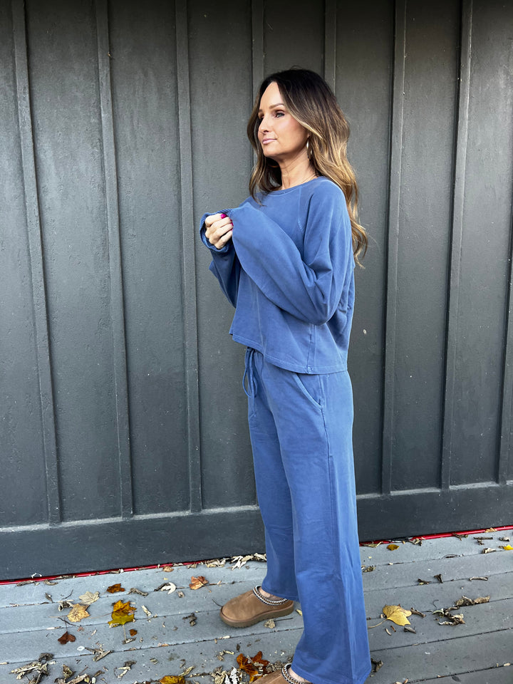 Washed French Terry Loungewear Set