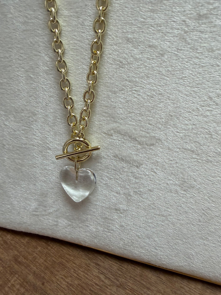Heart Charm in Crystalline