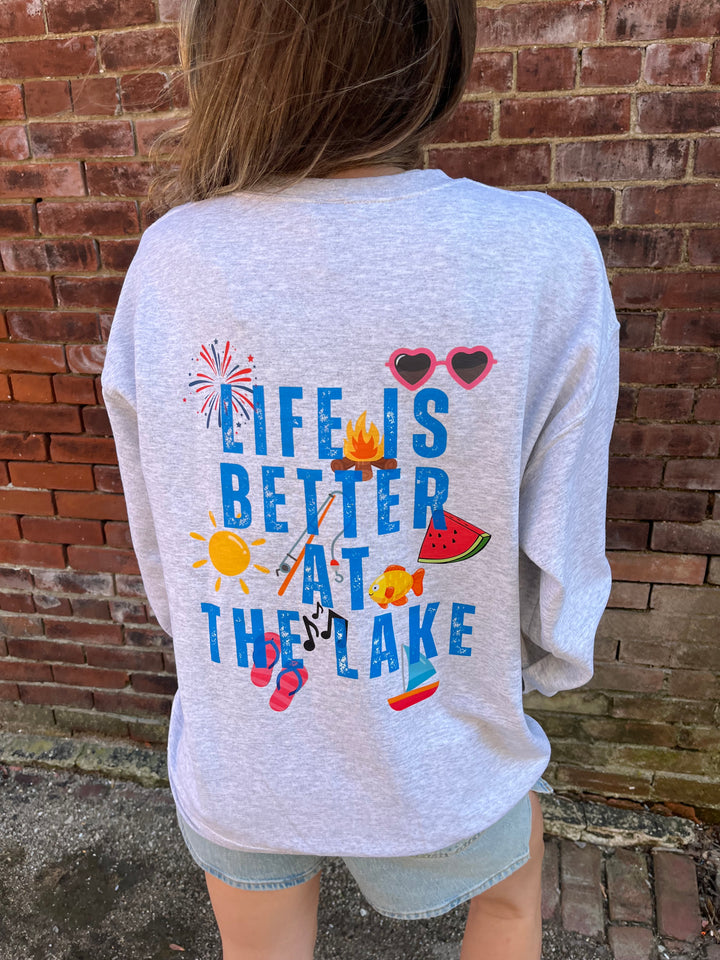 Better at the Lake Graphic Sweatshirt