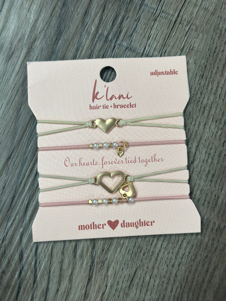 Mother/Daughter Hair Tie Bracelets