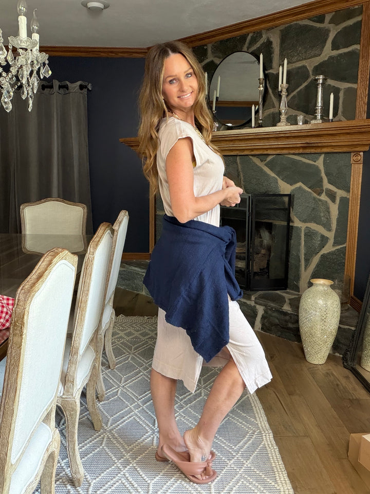 Navy lightweight cardigan