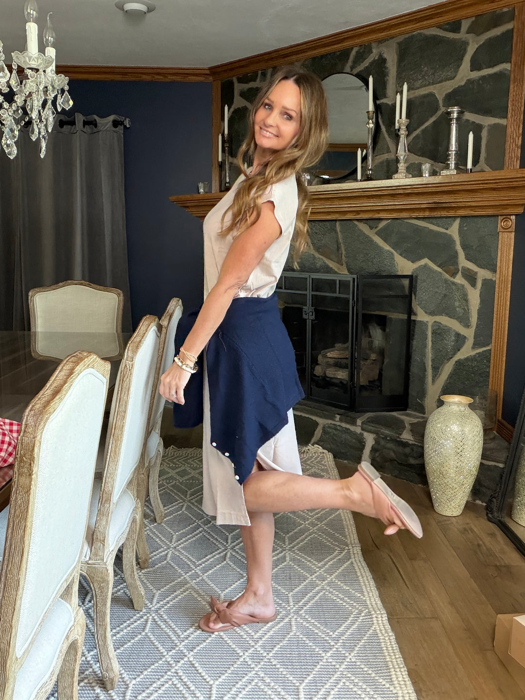 Cap Sleeve Midi Dress