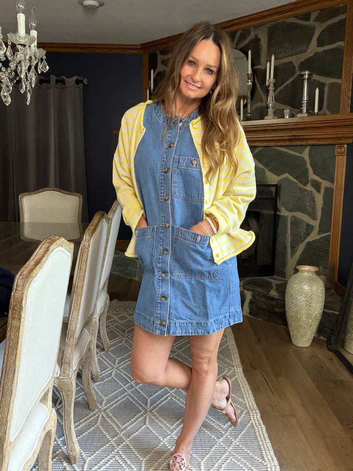 Sleeveless Denim Mini Dress
