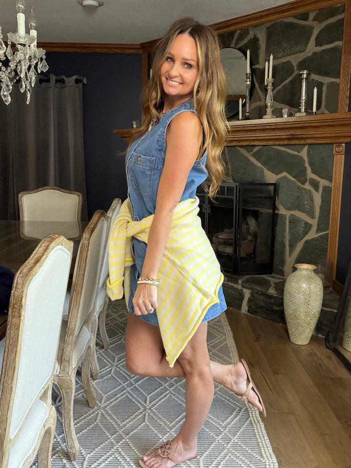 Sleeveless Denim Mini Dress