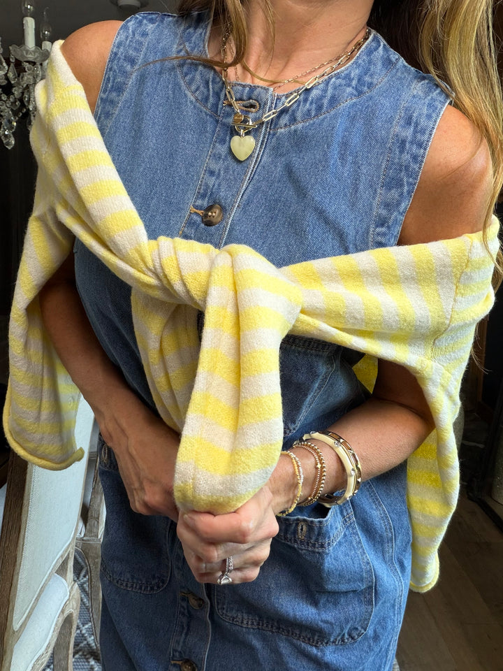 Everyday Striped Lightweight Cardigan