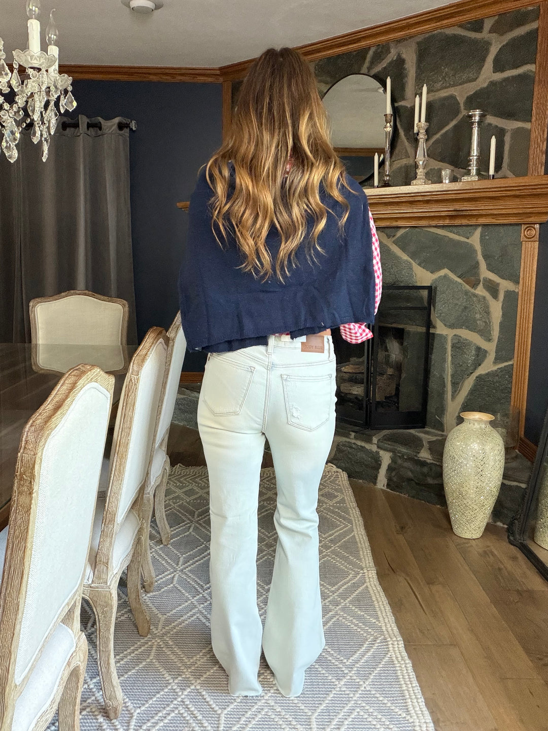 Judy Blue Mid Rise Distressed Jeans