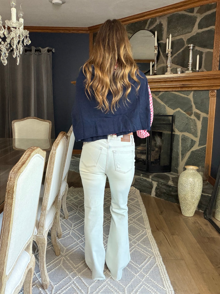 Judy Blue Mid Rise Distressed Jeans