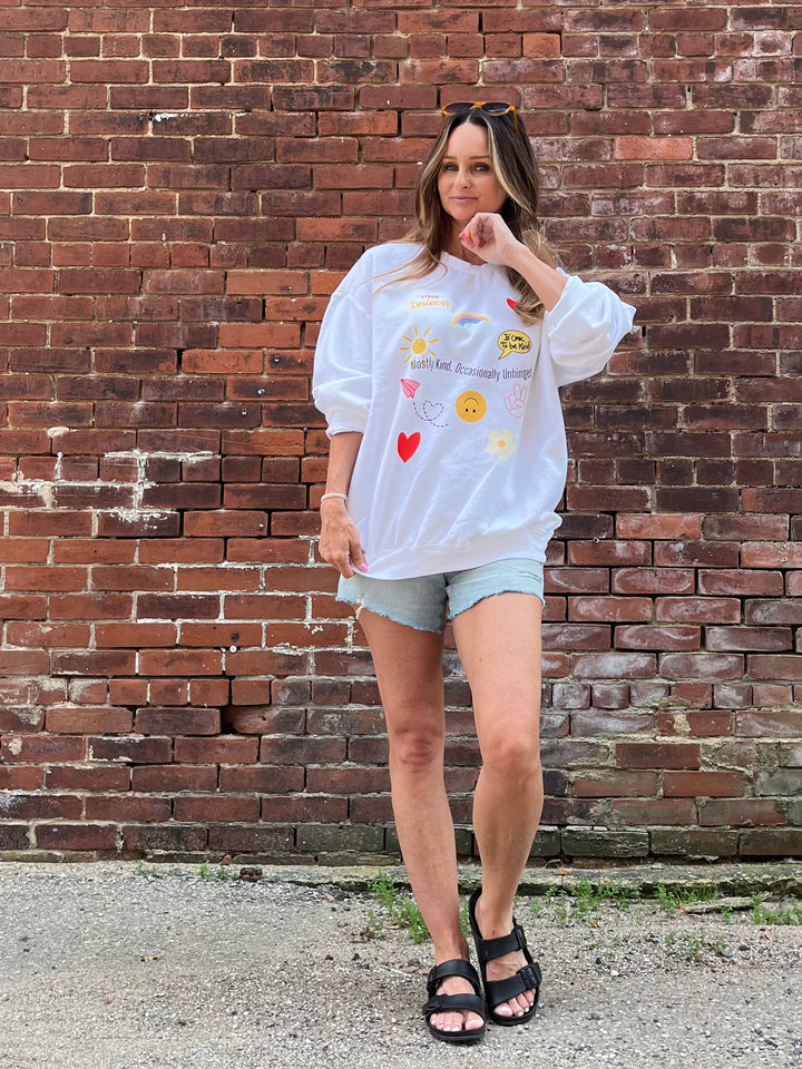 Mostly Kind Graphic Pullover