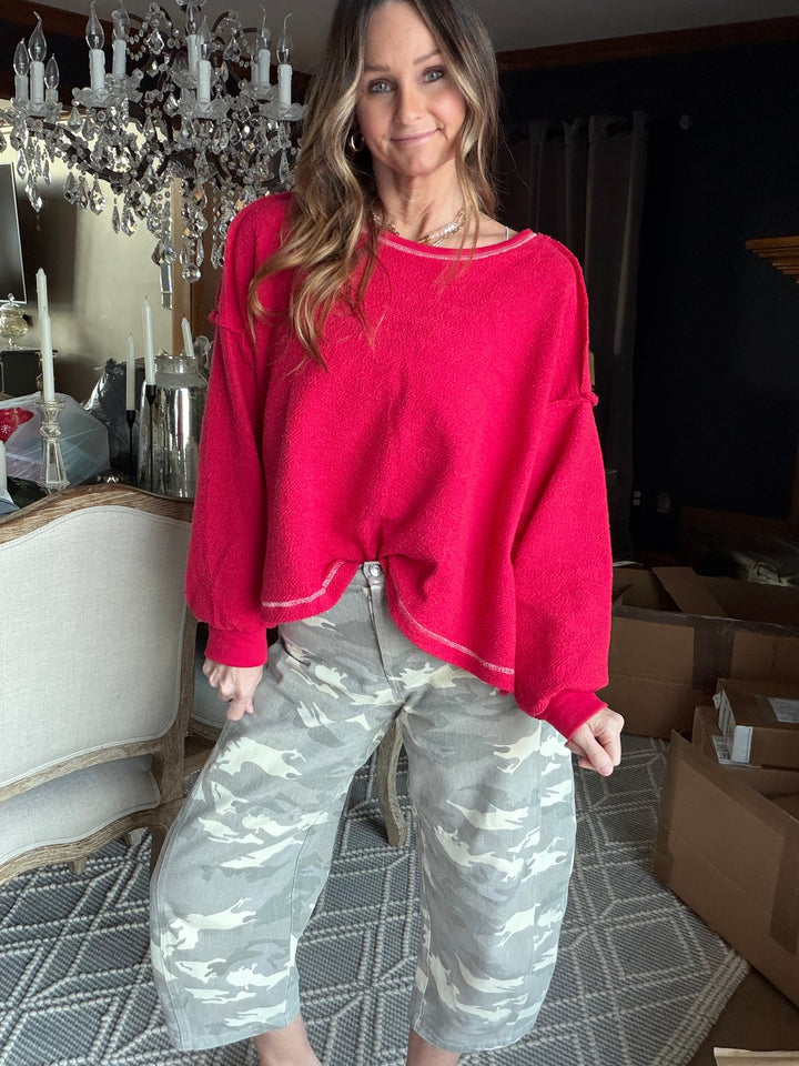 Open-Back Oversized Top