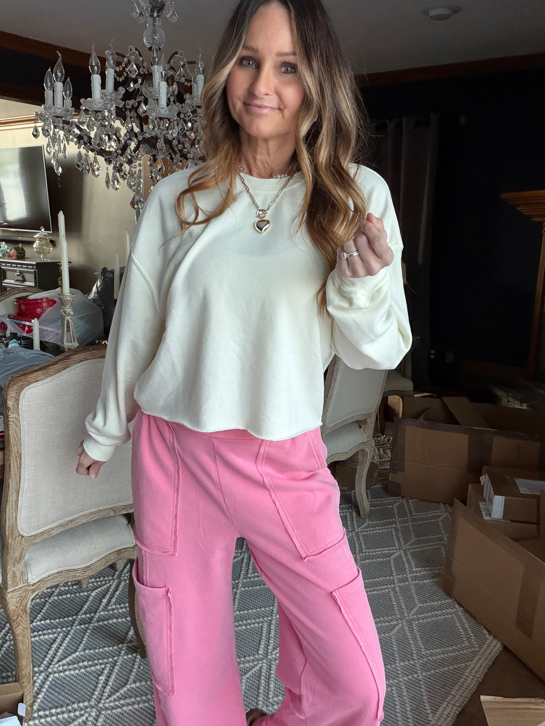 Mineral Wash Boxy Pullover