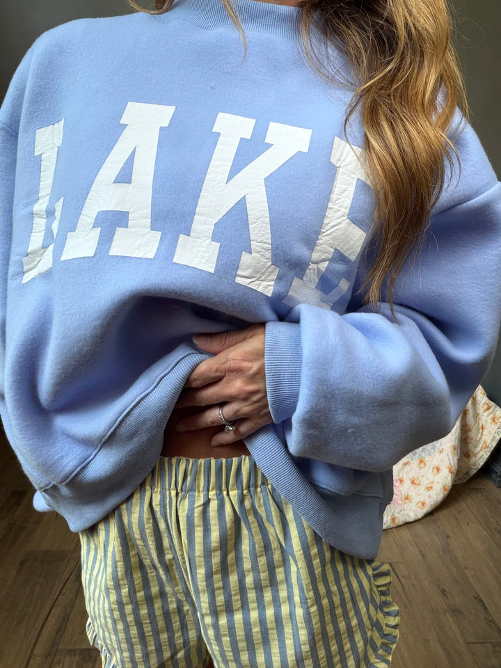 BEACH & LAKE Reversible Cropped Mockneck