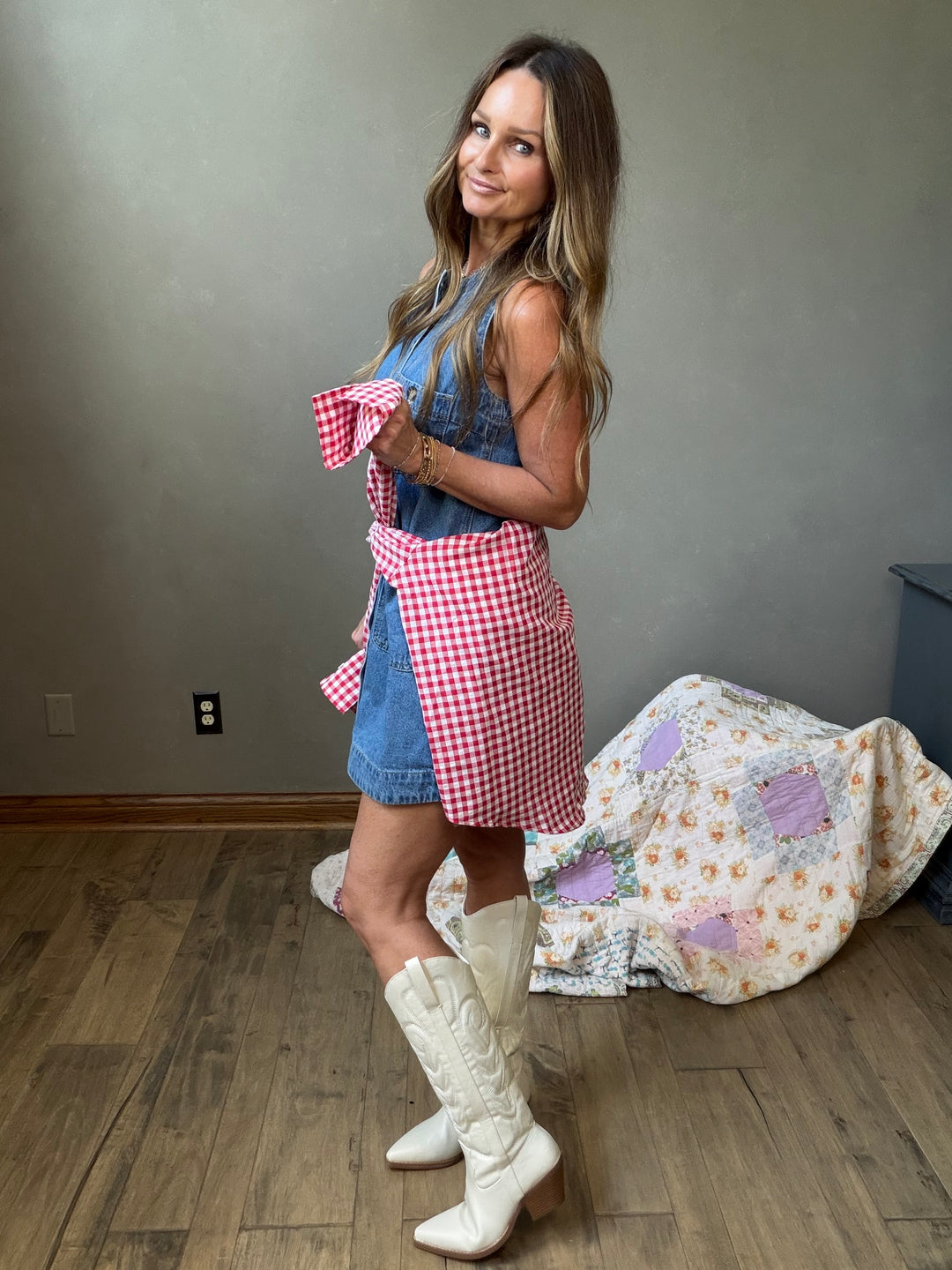Sleeveless Denim Mini Dress