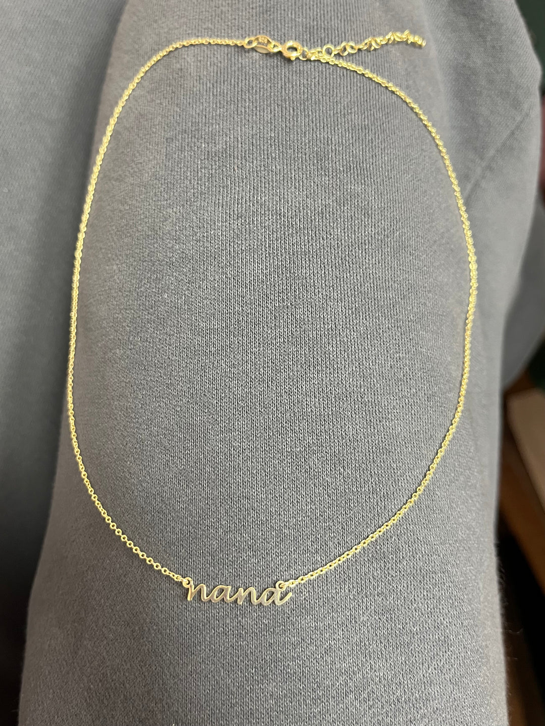 Nana Cursive Necklace