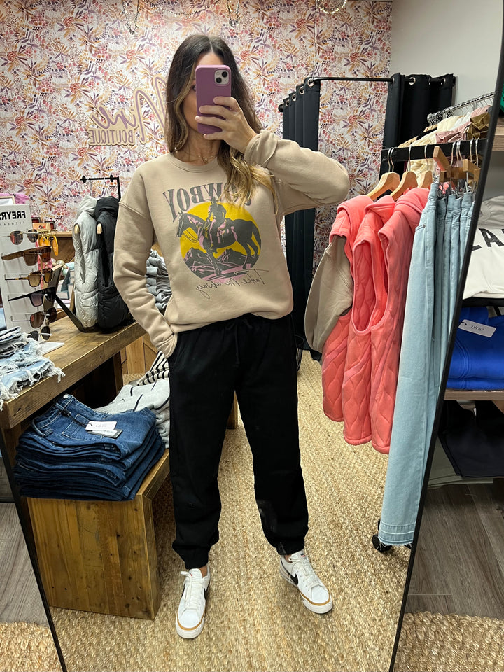 Cowboy Graphic Sweatshirt