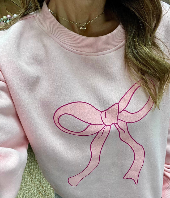 Coquette Bow Crew Sweatshirt