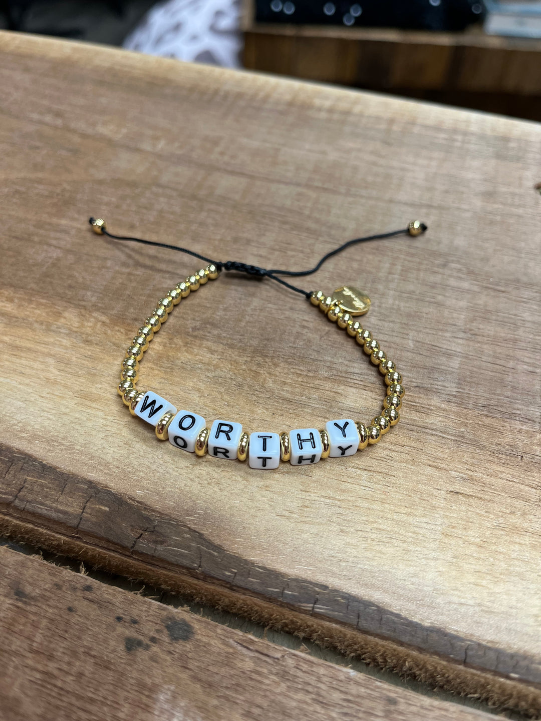 Beaded Mantra Bracelet