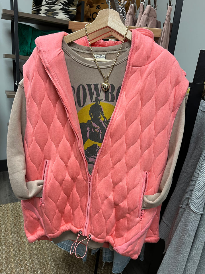 Quilted Hooded Vest