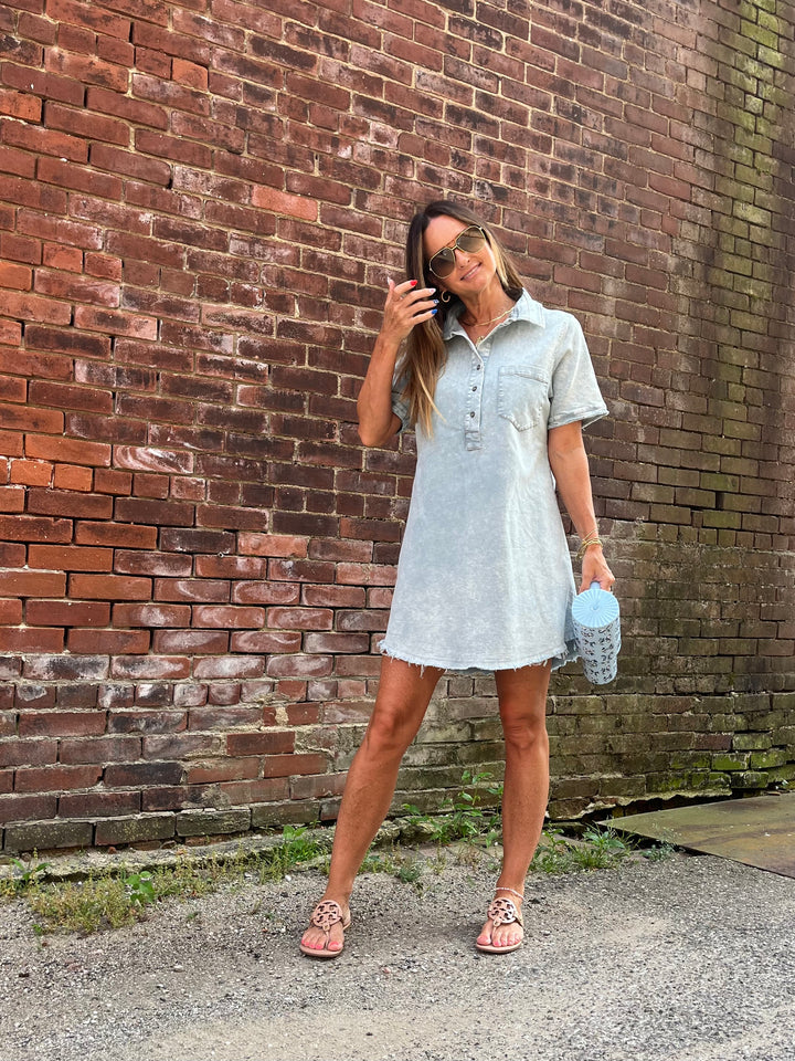 Chambray Charm Dress