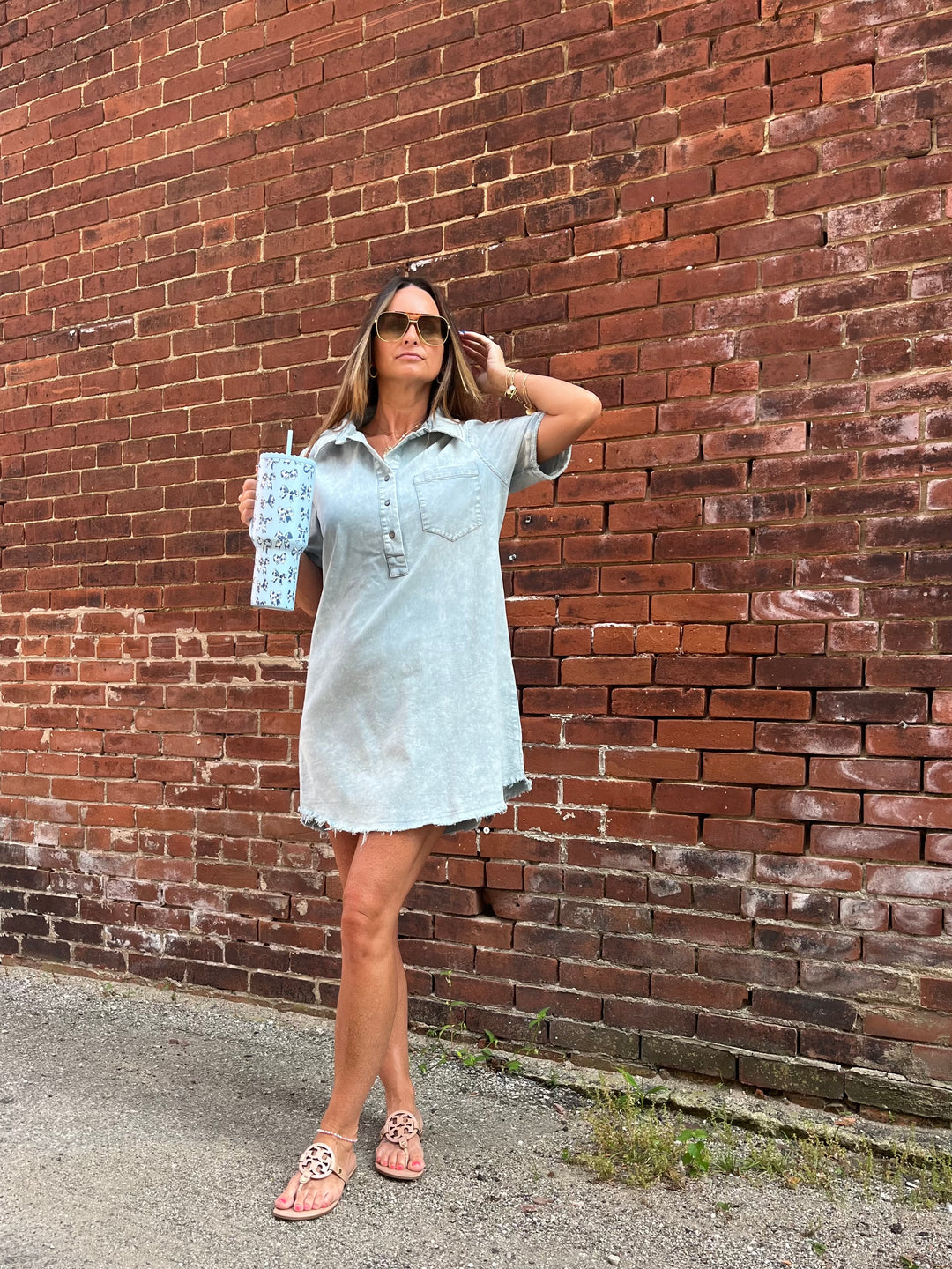 Chambray Charm Dress