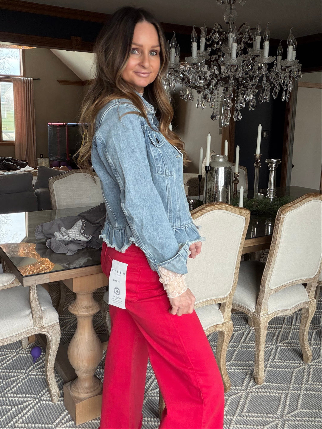 Red Rock Cropped Risen Jeans