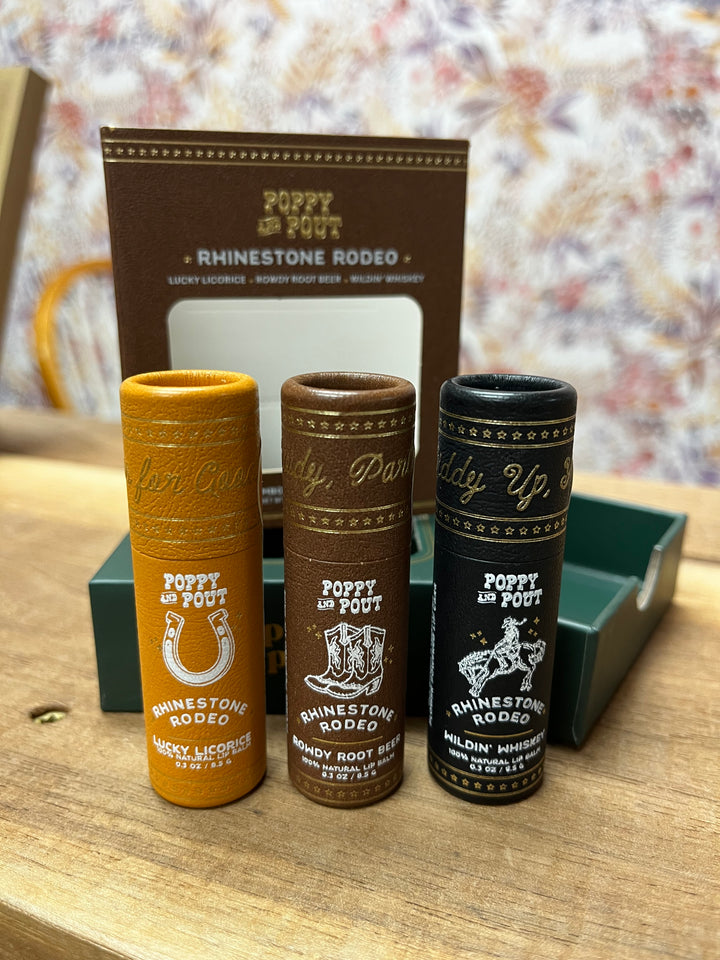 Rhinestone Rodeo Lip Balm Trio