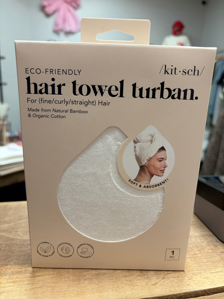 Quick Dry Hair Towel - Ivory