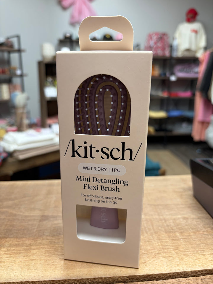 Mini Soft Violet Detangling Flexi Brush