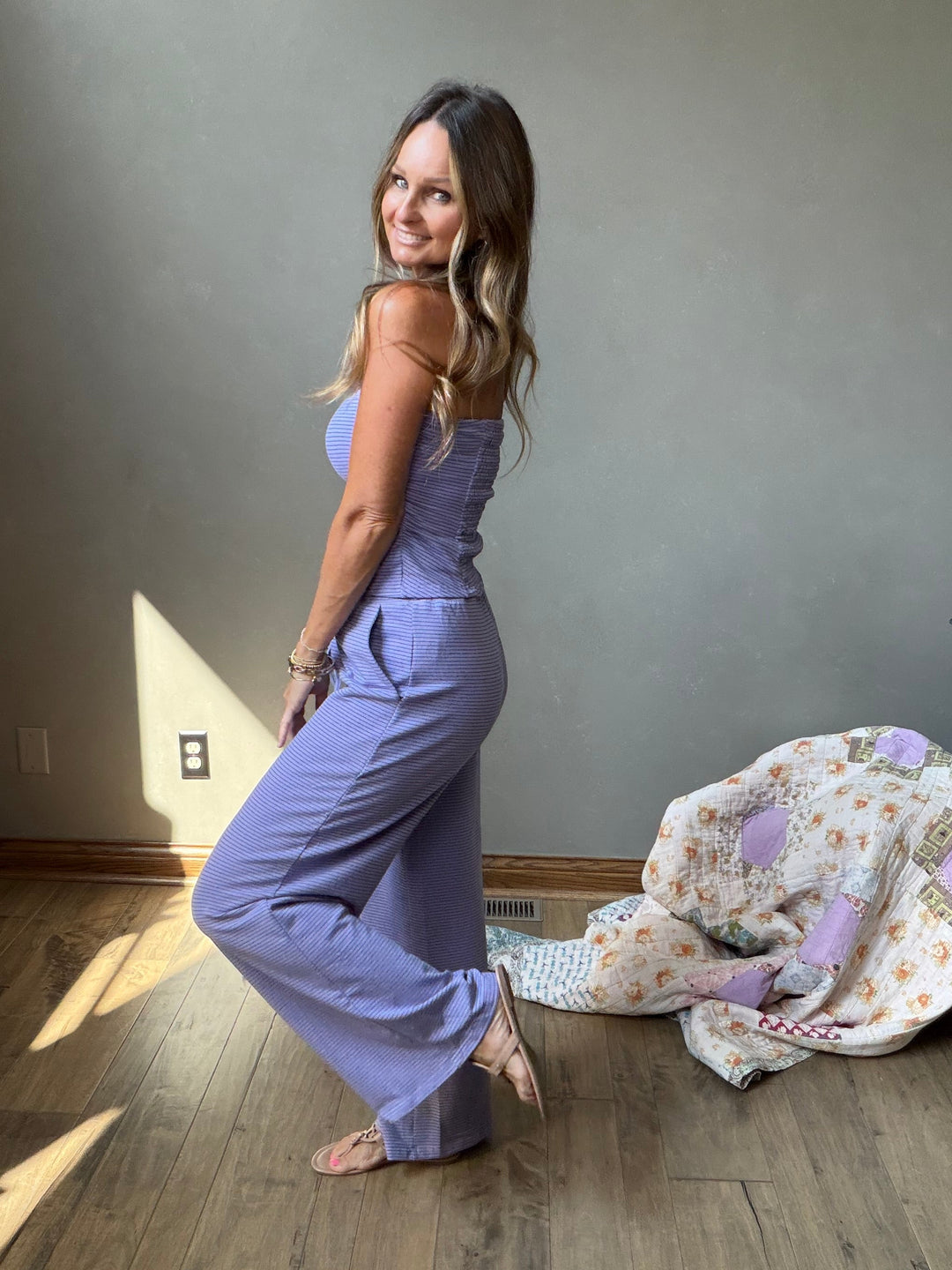 Easy Breezy Stripe Matching Set