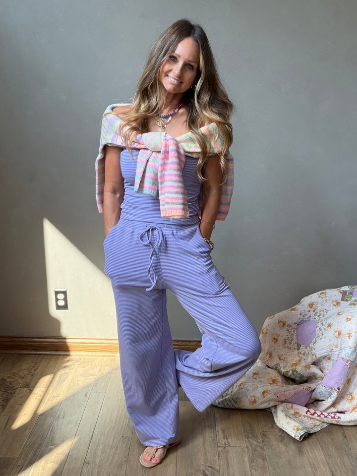 Easy Breezy Stripe Matching Set