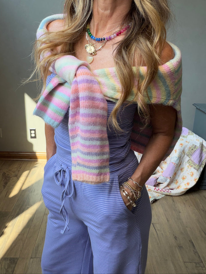 Easy Breezy Stripe Matching Set
