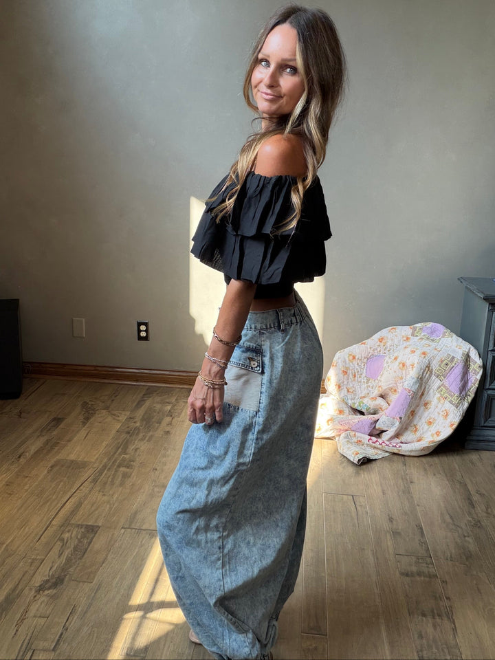 After Hours Ruffle Top