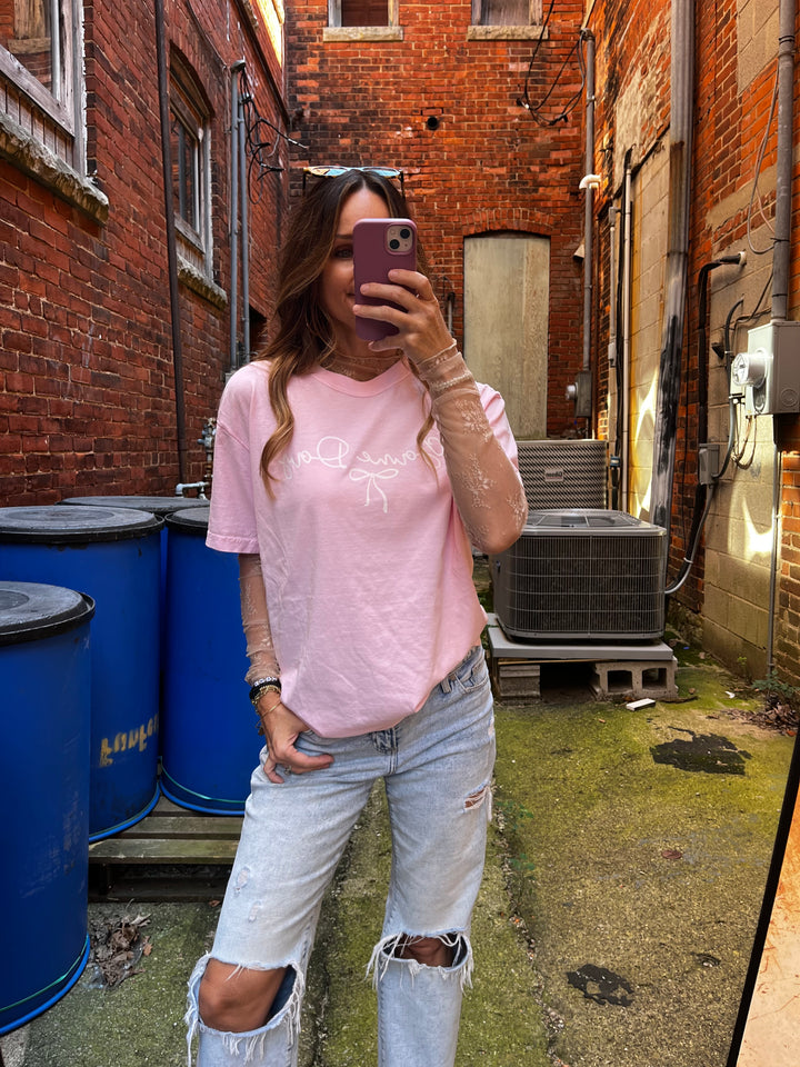 Game Day Light Pink Tee