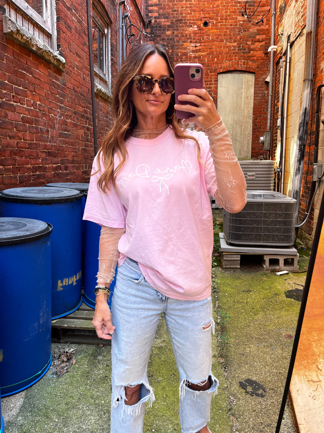 Game Day Light Pink Tee