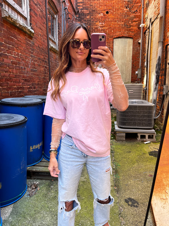 Game Day Light Pink Tee