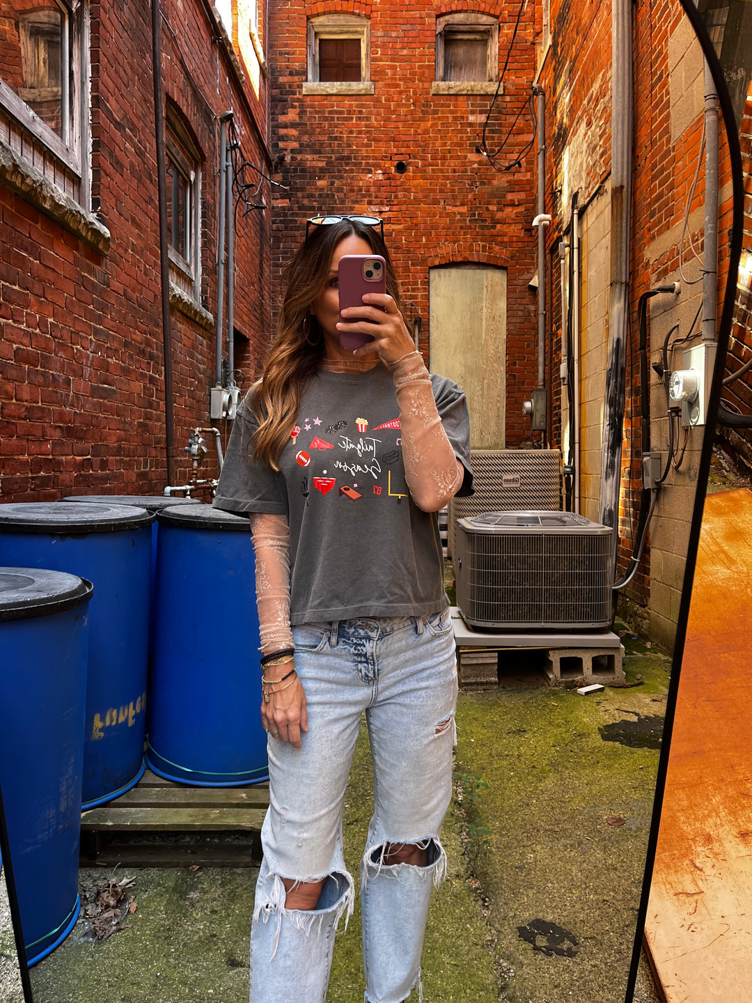 Tailgate Season Cropped Tee