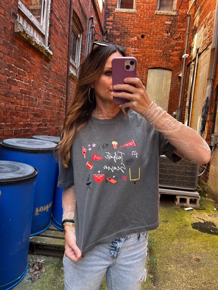 Tailgate Season Cropped Tee