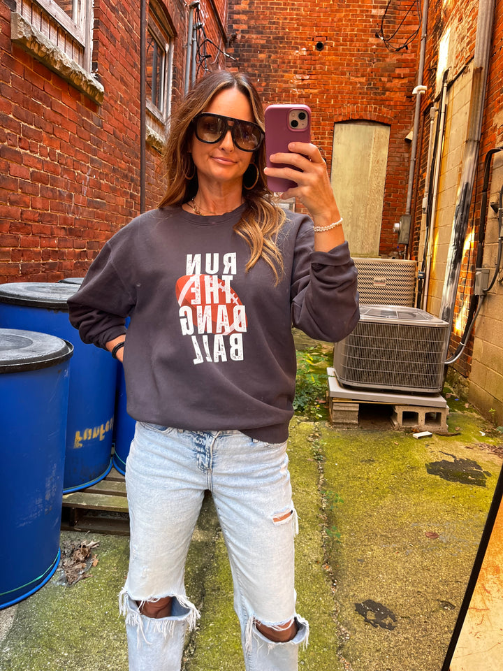 “Run the Dang Ball” Black Sweatshirt
