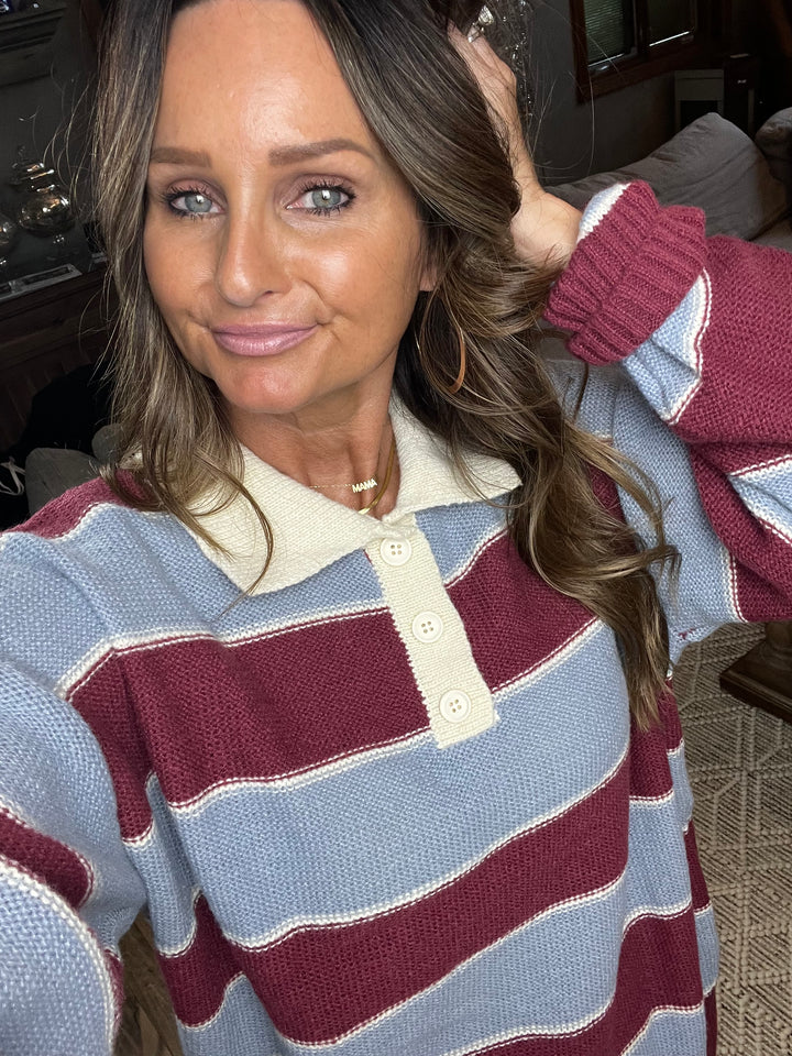 The Rugby Polo Sweater