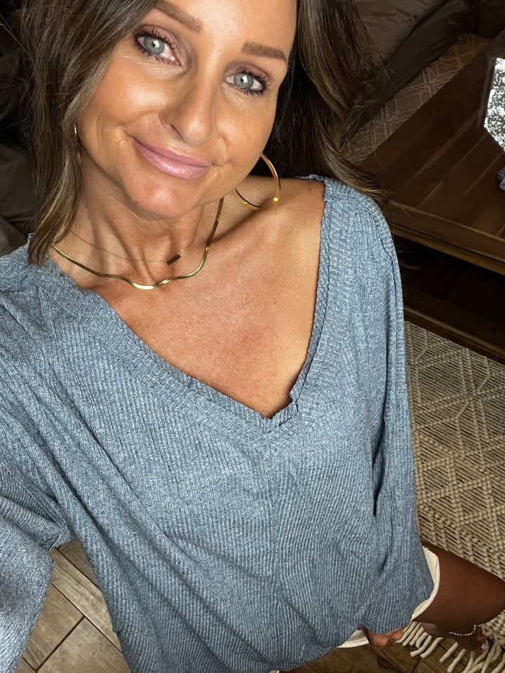 Effortless Ribbed Knit Tunic