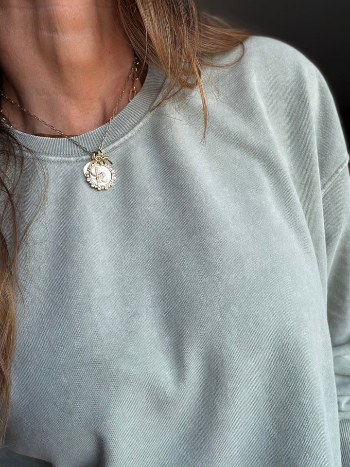 Mineral Wash Boxy Pullover
