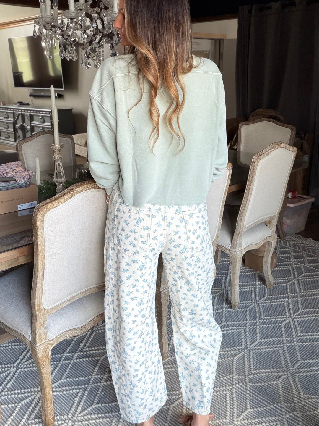 The Darling Floral Barrel Jeans