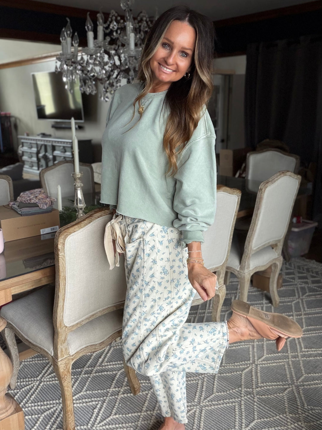 The Darling Floral Barrel Jeans