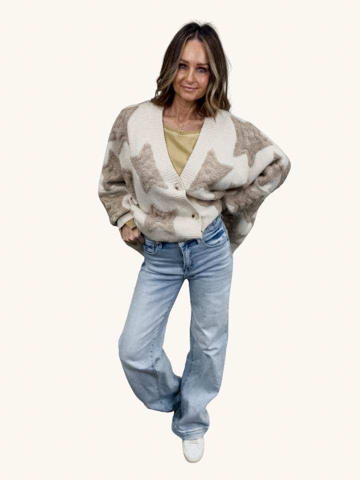 Oversized Star Cardi