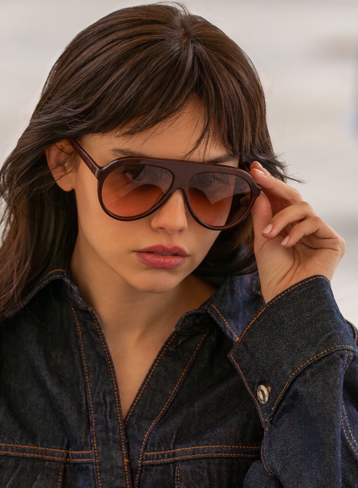 Maxwell Unisex Aviator Sunglasses