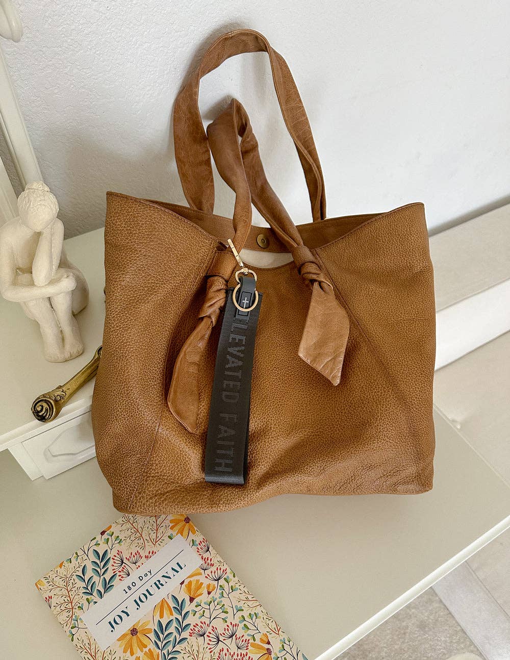 Black Elevated Faith Keychain