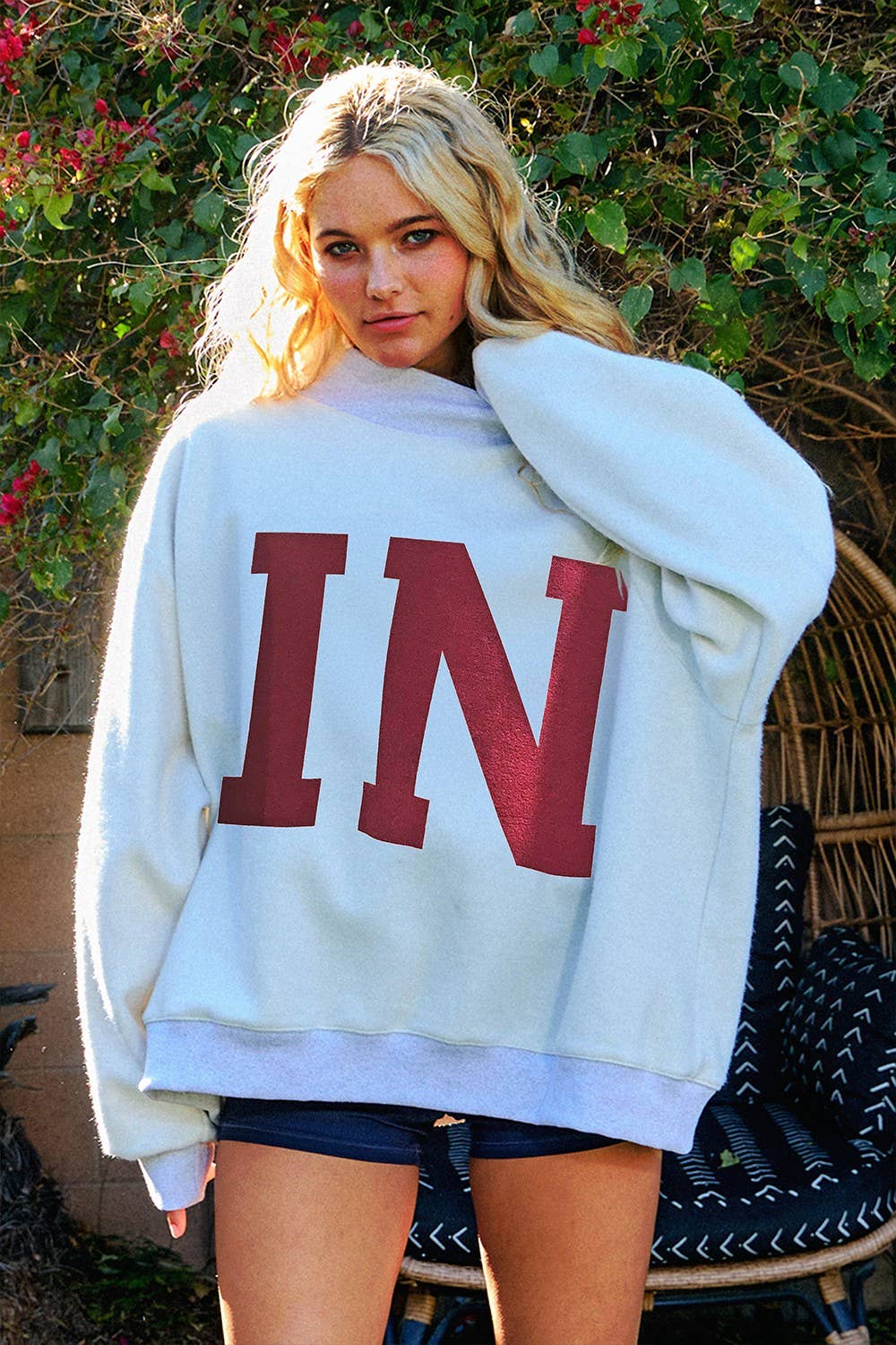 INDIANA Reversible Mockneck Sweatshirt