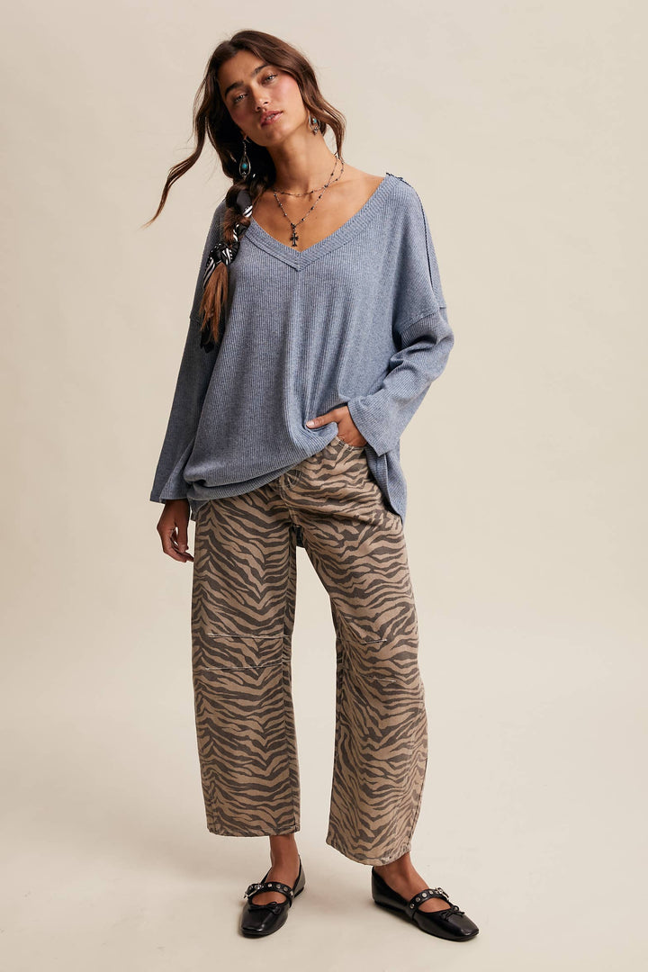 Effortless Ribbed Knit Tunic