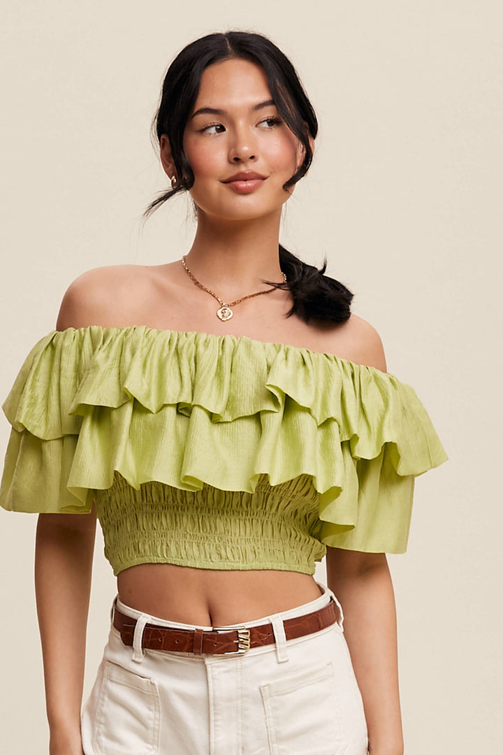 After Hours Ruffle Top